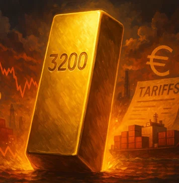 Vàng phục hồi từ mức 3.200USD, mức tăng đồng thời với diễn biến mới của cuộc chiến thuế quan, điều kiện cho việc làm mới mức đỉnh thời đại