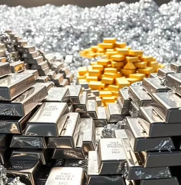 Giá bạc tăng vọt mạnh hơn vàng khi nhu cầu thực, đầu cơ và bất ổn toàn cầu cùng kéo căng thị trường