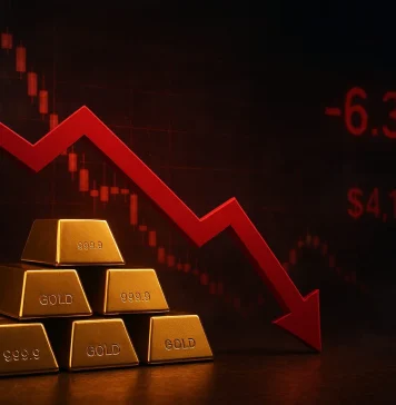 Vàng giảm sốc đầu tuần khi đe dọa leo thang của Trump biến xung đột thành áp lực lạm phát